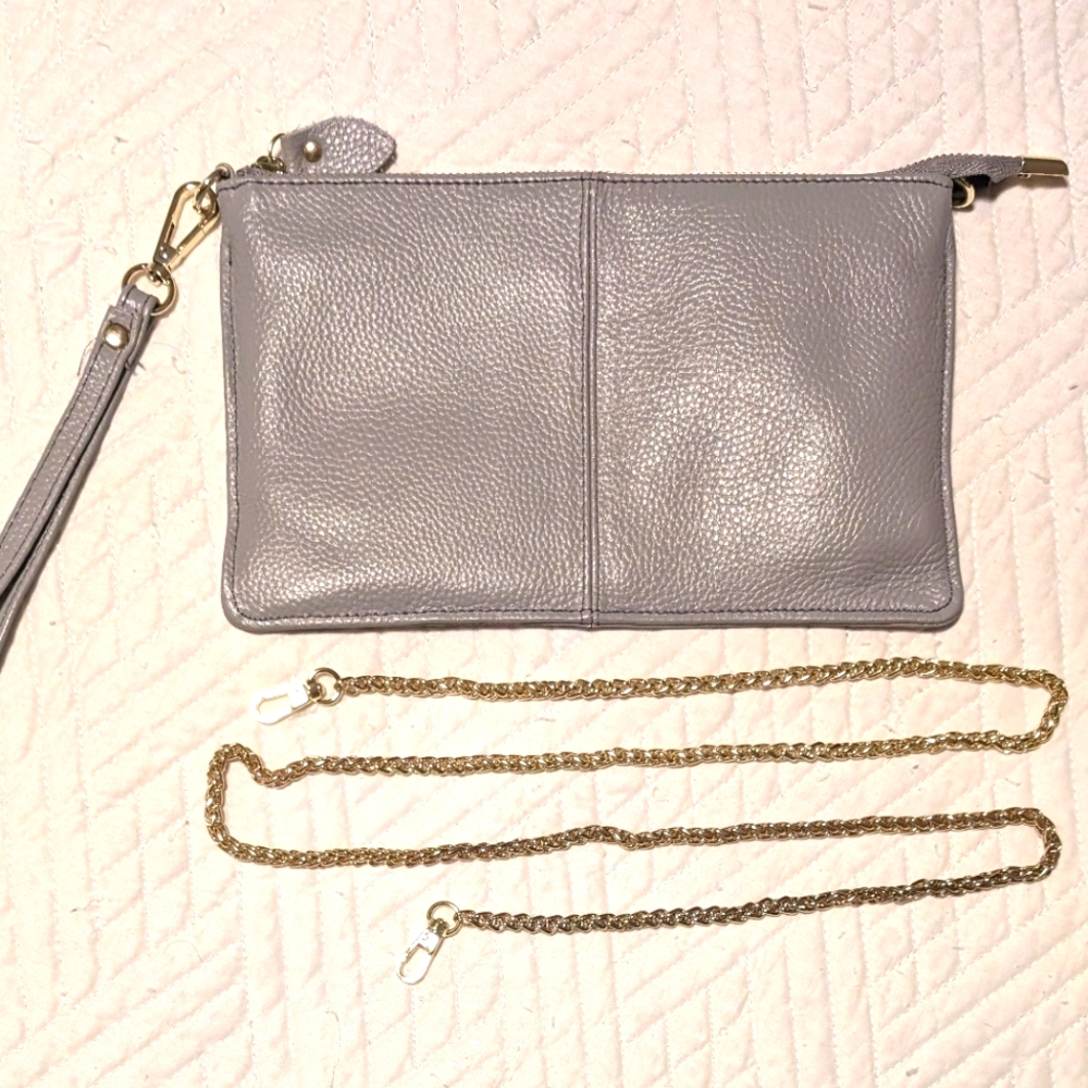 Genuine Leather Wristlet